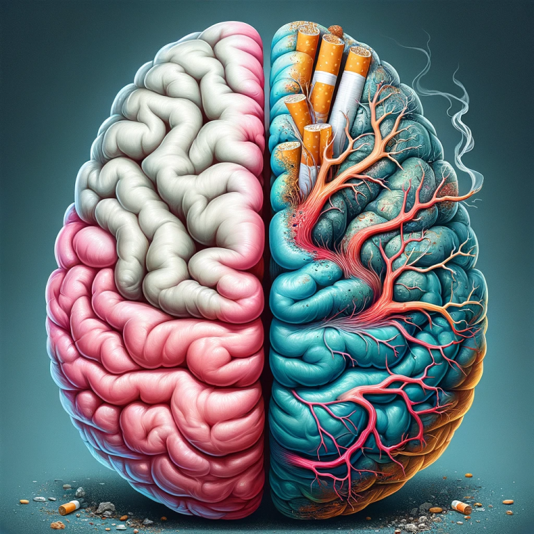 How is the smoker's brain different from the normal brain? Your Steps